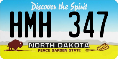 ND license plate HMH347