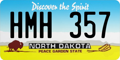 ND license plate HMH357