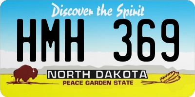 ND license plate HMH369