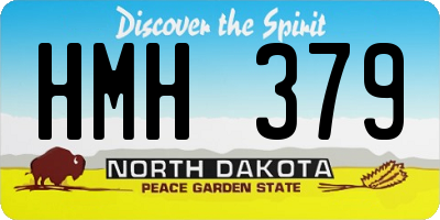 ND license plate HMH379