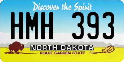 ND license plate HMH393