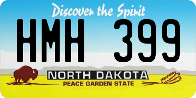 ND license plate HMH399