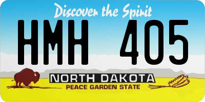 ND license plate HMH405