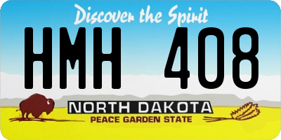 ND license plate HMH408