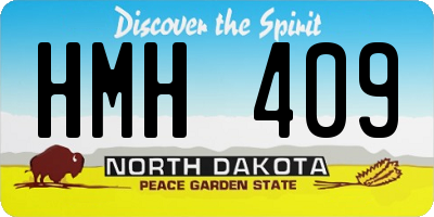 ND license plate HMH409