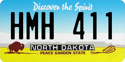 ND license plate HMH411