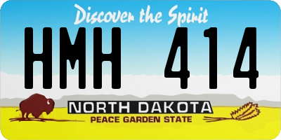 ND license plate HMH414