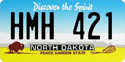 ND license plate HMH421