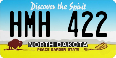 ND license plate HMH422