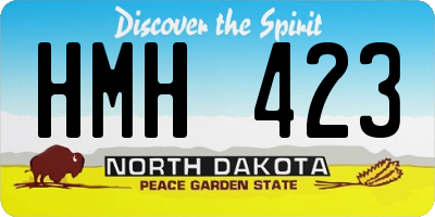 ND license plate HMH423