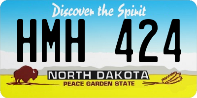 ND license plate HMH424