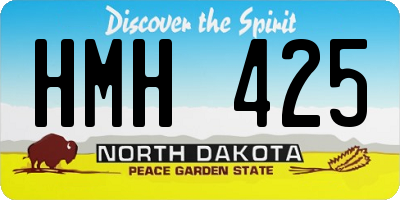 ND license plate HMH425