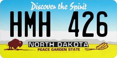 ND license plate HMH426