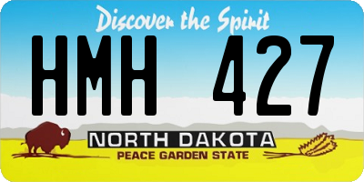 ND license plate HMH427