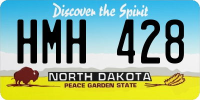 ND license plate HMH428