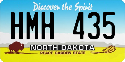 ND license plate HMH435