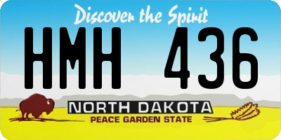 ND license plate HMH436