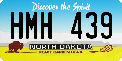 ND license plate HMH439