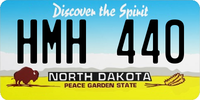 ND license plate HMH440