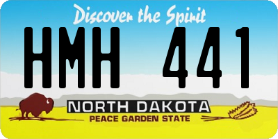 ND license plate HMH441