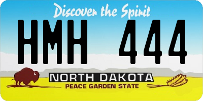 ND license plate HMH444