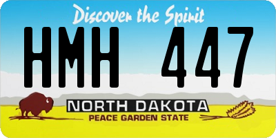 ND license plate HMH447