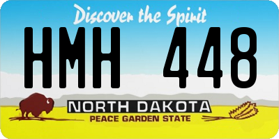 ND license plate HMH448