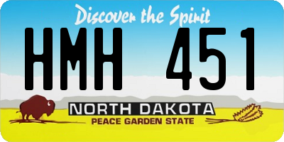 ND license plate HMH451