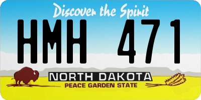 ND license plate HMH471