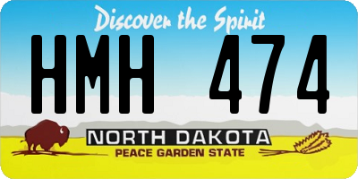 ND license plate HMH474