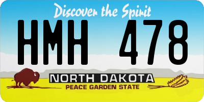 ND license plate HMH478