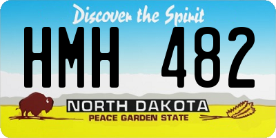 ND license plate HMH482