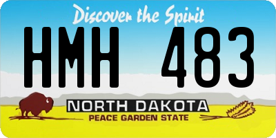 ND license plate HMH483