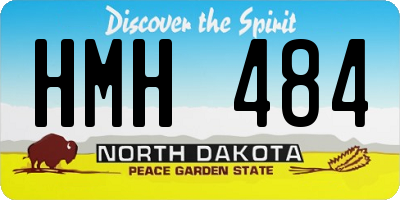 ND license plate HMH484