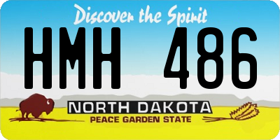 ND license plate HMH486