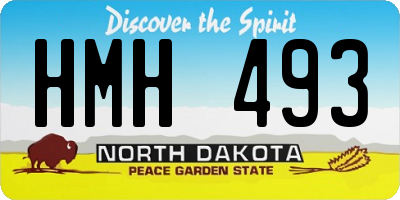 ND license plate HMH493