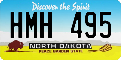 ND license plate HMH495