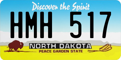 ND license plate HMH517