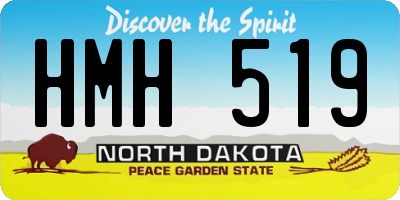 ND license plate HMH519