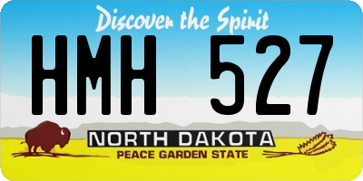 ND license plate HMH527