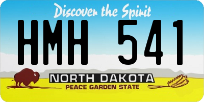 ND license plate HMH541