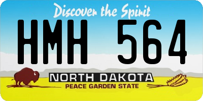 ND license plate HMH564