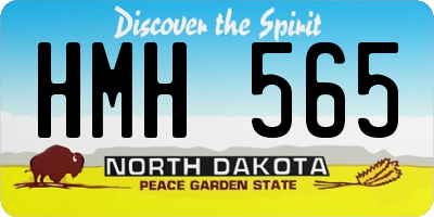 ND license plate HMH565