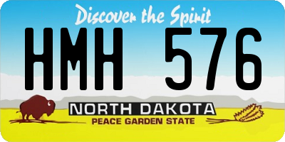ND license plate HMH576