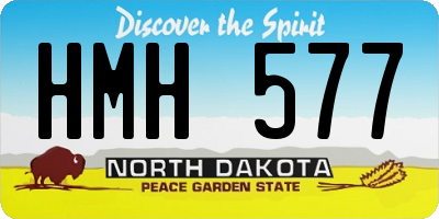 ND license plate HMH577