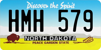 ND license plate HMH579