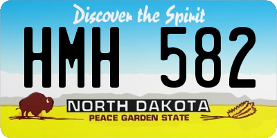 ND license plate HMH582