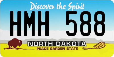 ND license plate HMH588