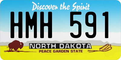 ND license plate HMH591