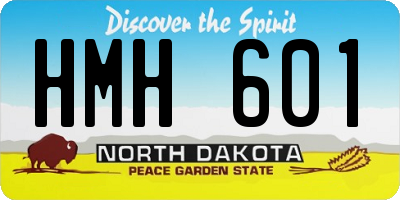 ND license plate HMH601